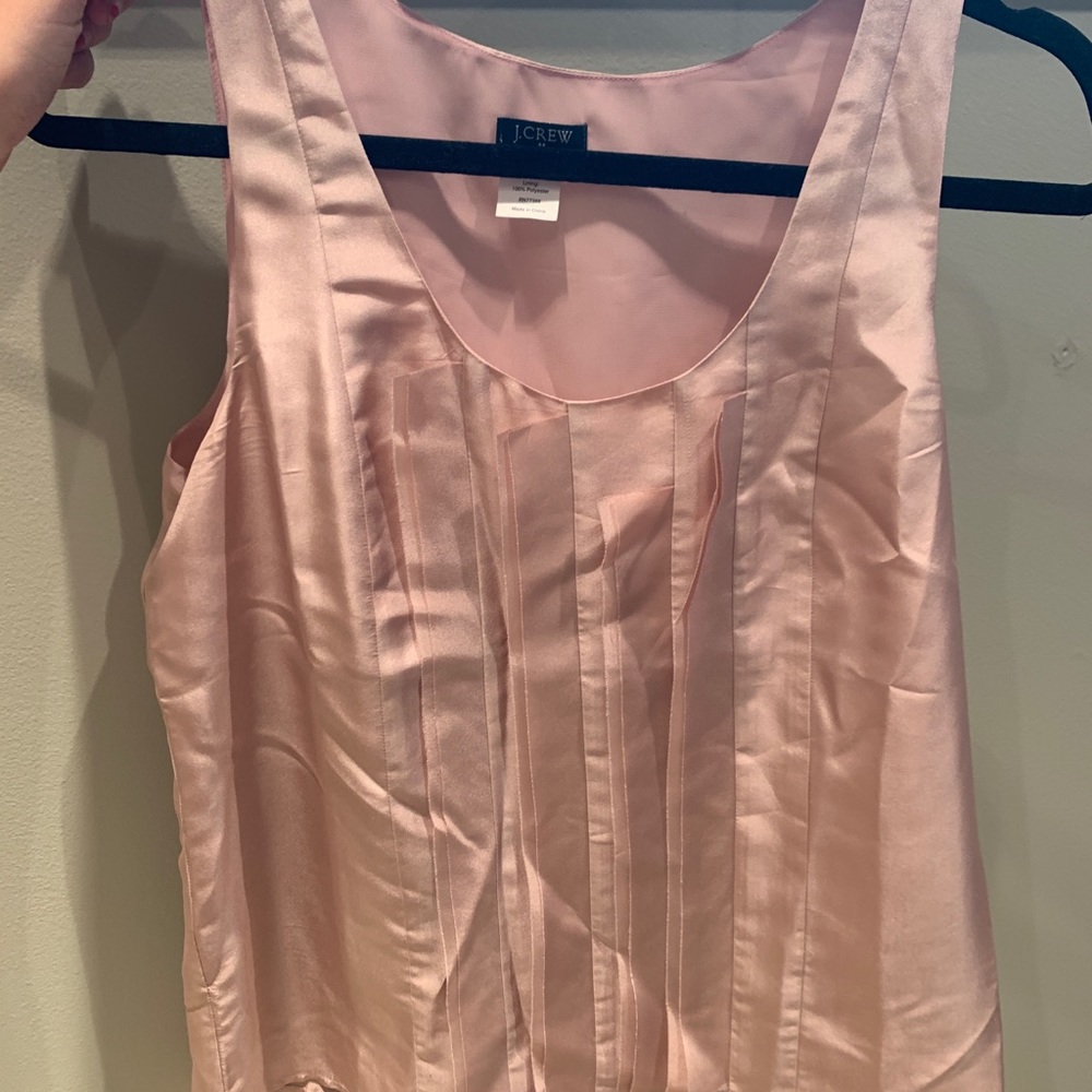Beautiful brand new light pink silk tank